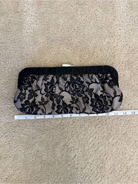Call It Spring Handbags - Call It Spring Black Cream Lace Formal Purse Clutch Wedding Event